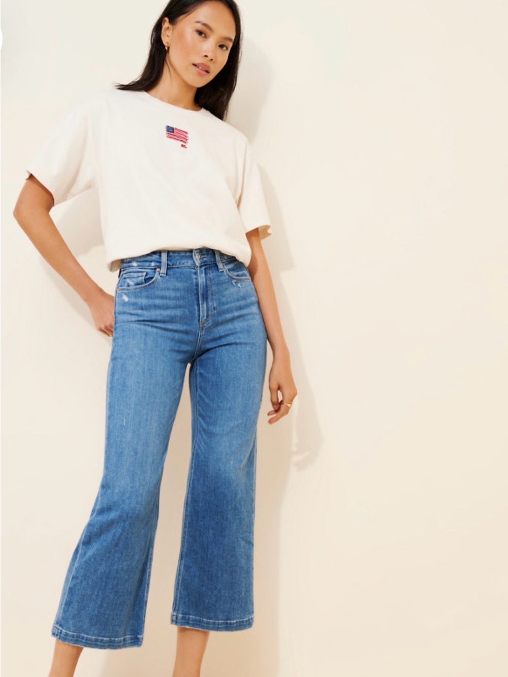 PAIGE Anessa High-Rise Wide Leg Jeans - Picture 2 of 5